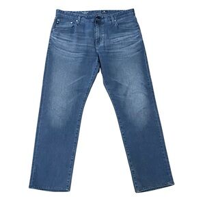AG Adriano Goldschmied The Graduate Tailored Leg Jeans Mens 36x29 Gray Stretch
